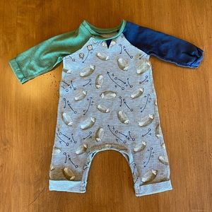 MudPie Football one piece